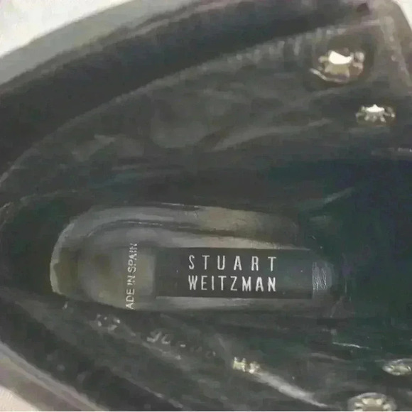 Stuart Weitzman Spanish crafted cowhide lace-up ankle boots ladies size 4 - Picture 7 of 7